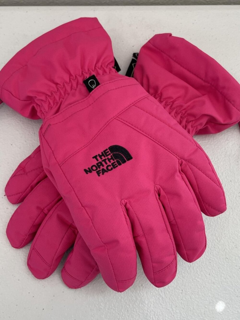 The North Face Gloves Girls Large Pink GORE-TEX Waterproof Winter Ski Snow